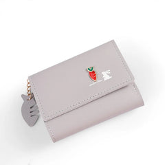 Small Wallet PU Girl Clutch Purse short purse wallet women