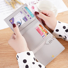 Small Wallet PU Girl Clutch Purse short purse wallet women