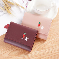 Small Wallet PU Girl Clutch Purse short purse wallet women