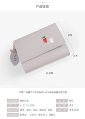 Small Wallet PU Girl Clutch Purse short purse wallet women