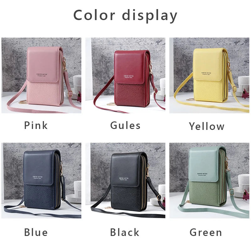 Women's Touch Screen Crossbody Purse Handbag