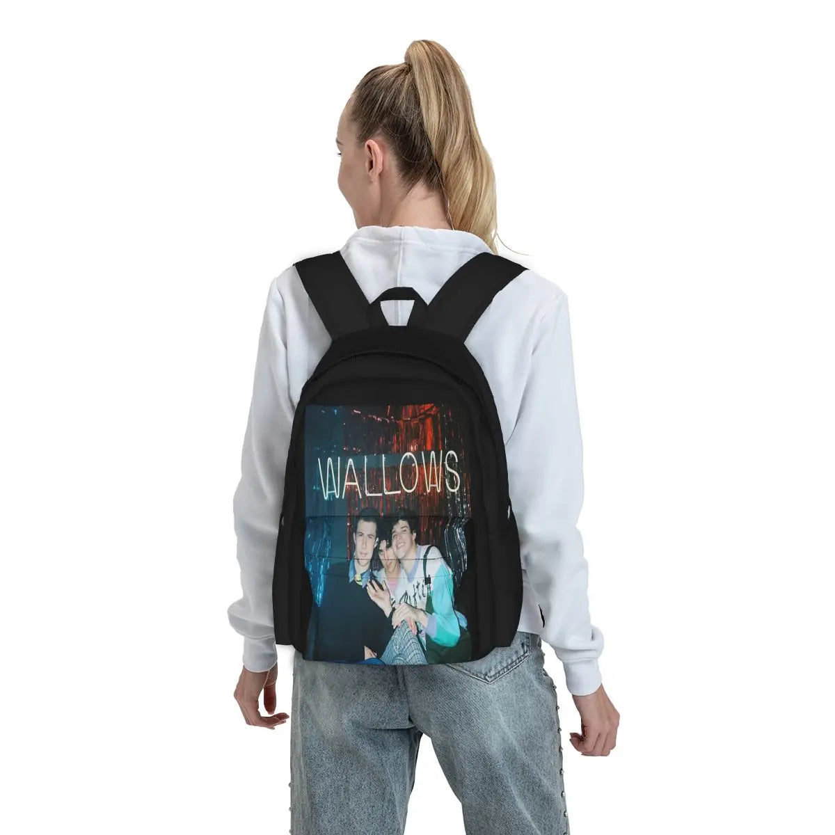 Wallows Backpacks Zippered Men Women Bag Female Backpacks