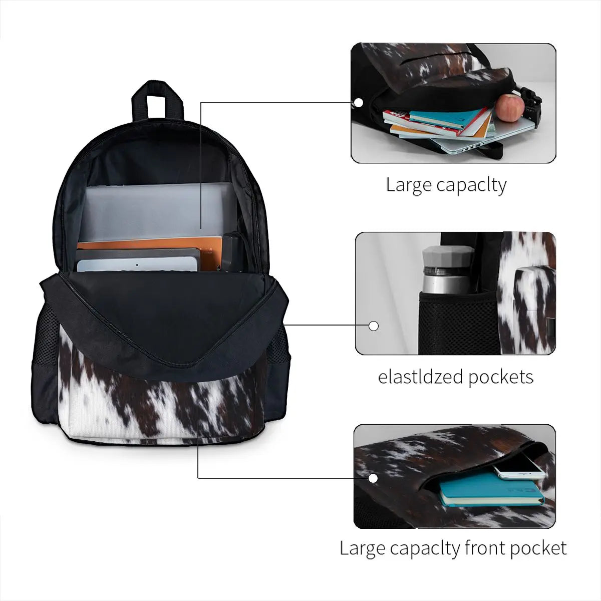 Wanderlust Cow Art Backpacks Men's Backpacks Bags For Women