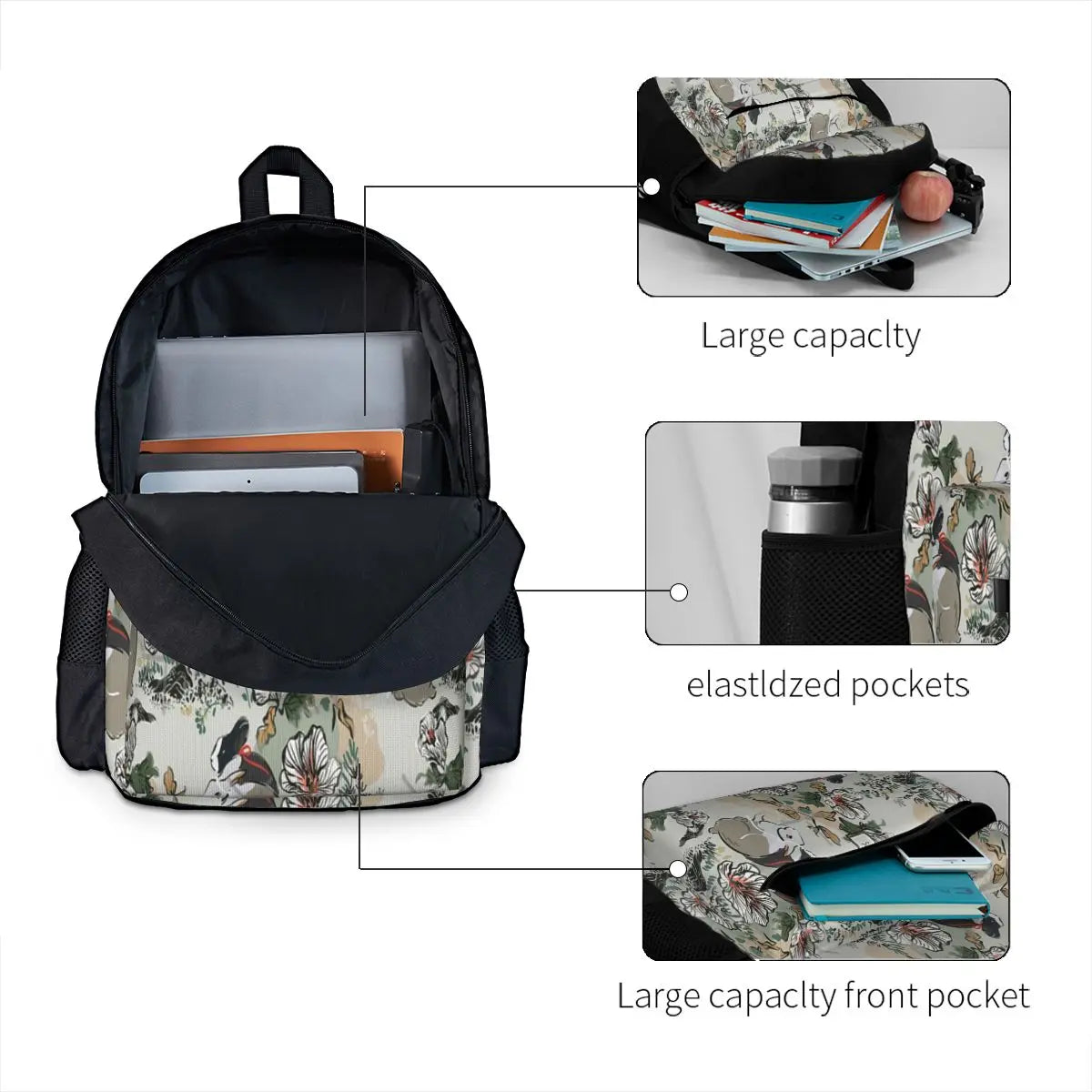 Wangxian Seamless Traditional 2 Backpacks for Men and Women