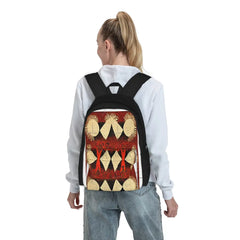 Warli Art Backpack with Zipper for Men & Women