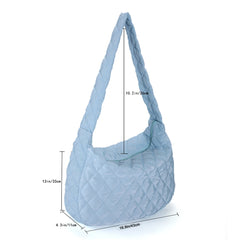 Yellow Crossbody Space Cotton Pad Bag Large Capacity Shoulder Bag