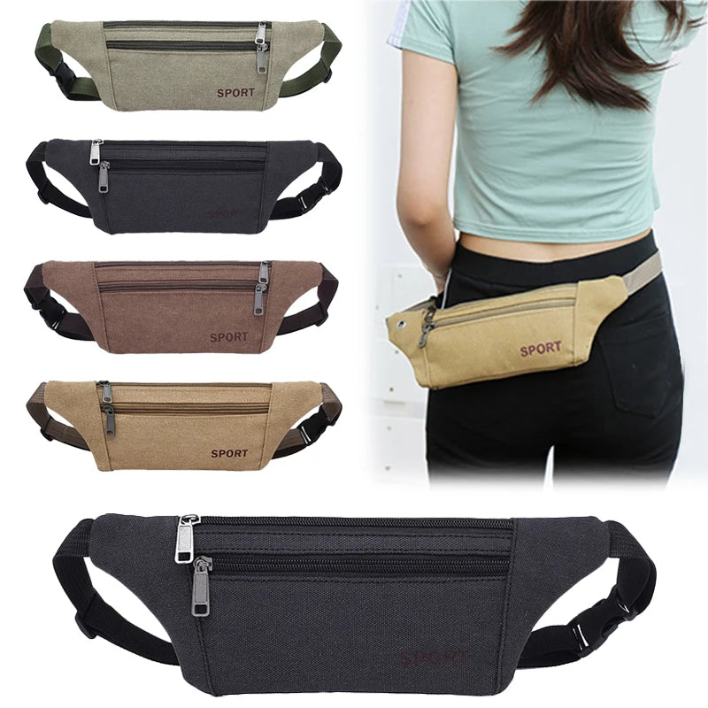Canvas Waistband Outdoor Sports Waistband Body-to-body Anti-theft Mobile Phone B