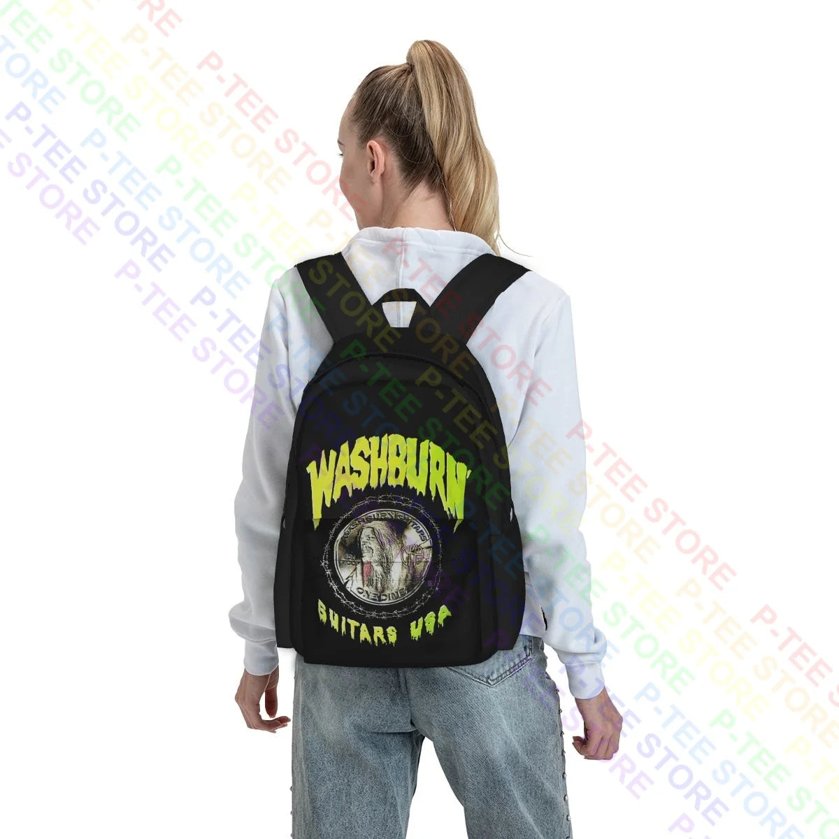 Washburn Dimebag Darrell Dime Large Capacity Backpack Shoe Bag Storage Bag