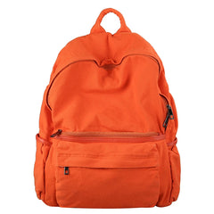 Canvas Schoolgirl Backpack Zipper College Student Backpack