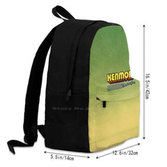 Washington Retro Stripes Teen College Student Backpack Laptop Travel Bags