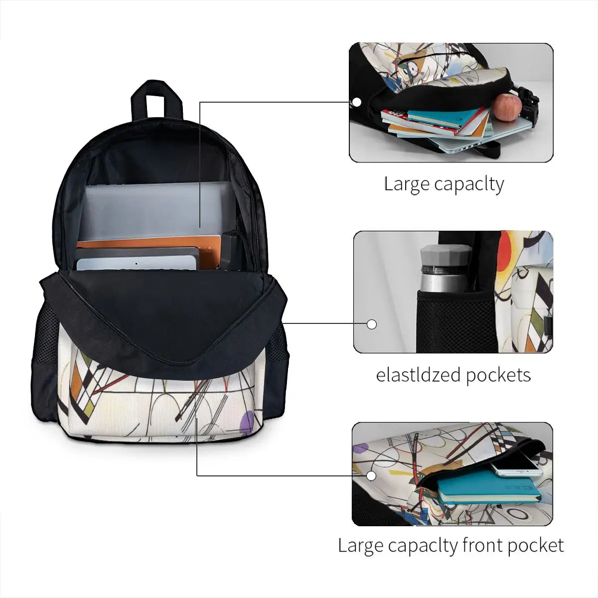 Kandinsky Composition VIII Backpack Men Women