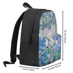 Water Lilies Claude Monet Fine Art 1 Backpacks Men's Backpacks Bags For Women Vi
