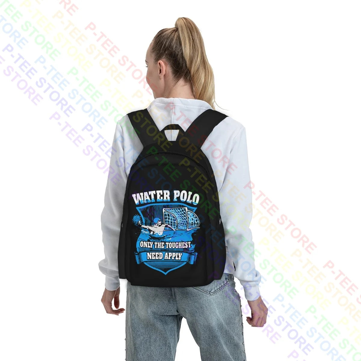 Water Polo Large Capacity Backpack Shoe Bag Personalised School Sport Bag