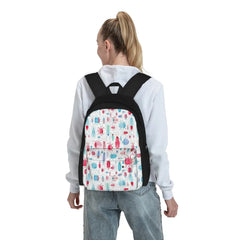 Watercolor Beetles Backpacks Men's & Women's Bag