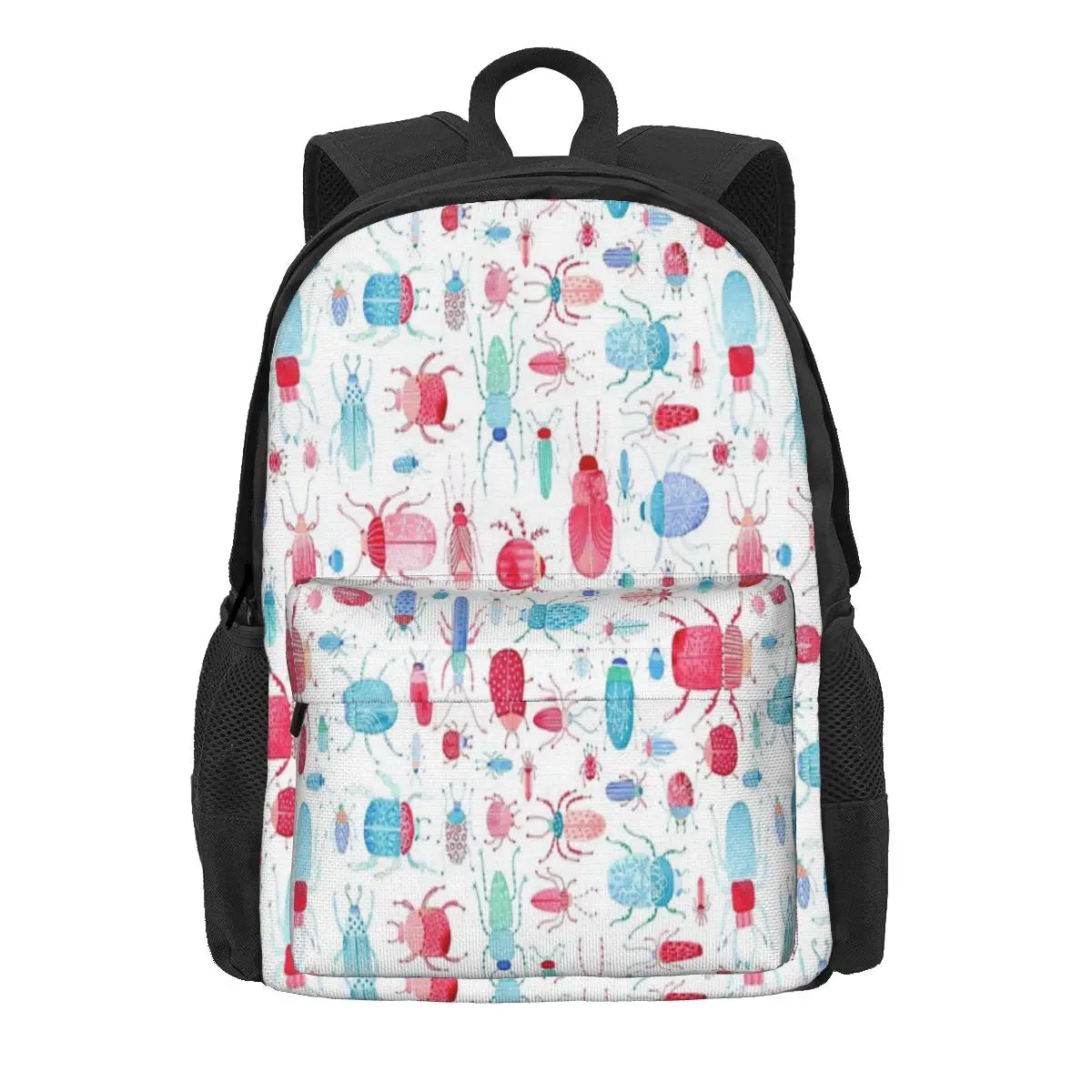 Watercolor Beetles Backpacks Men's & Women's Bag
