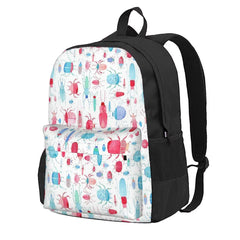 Watercolor Beetles Backpacks Men's & Women's Bag