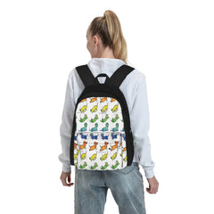 Watercolor Dachshunds Backpacks Men's Backpacks Bags For Women