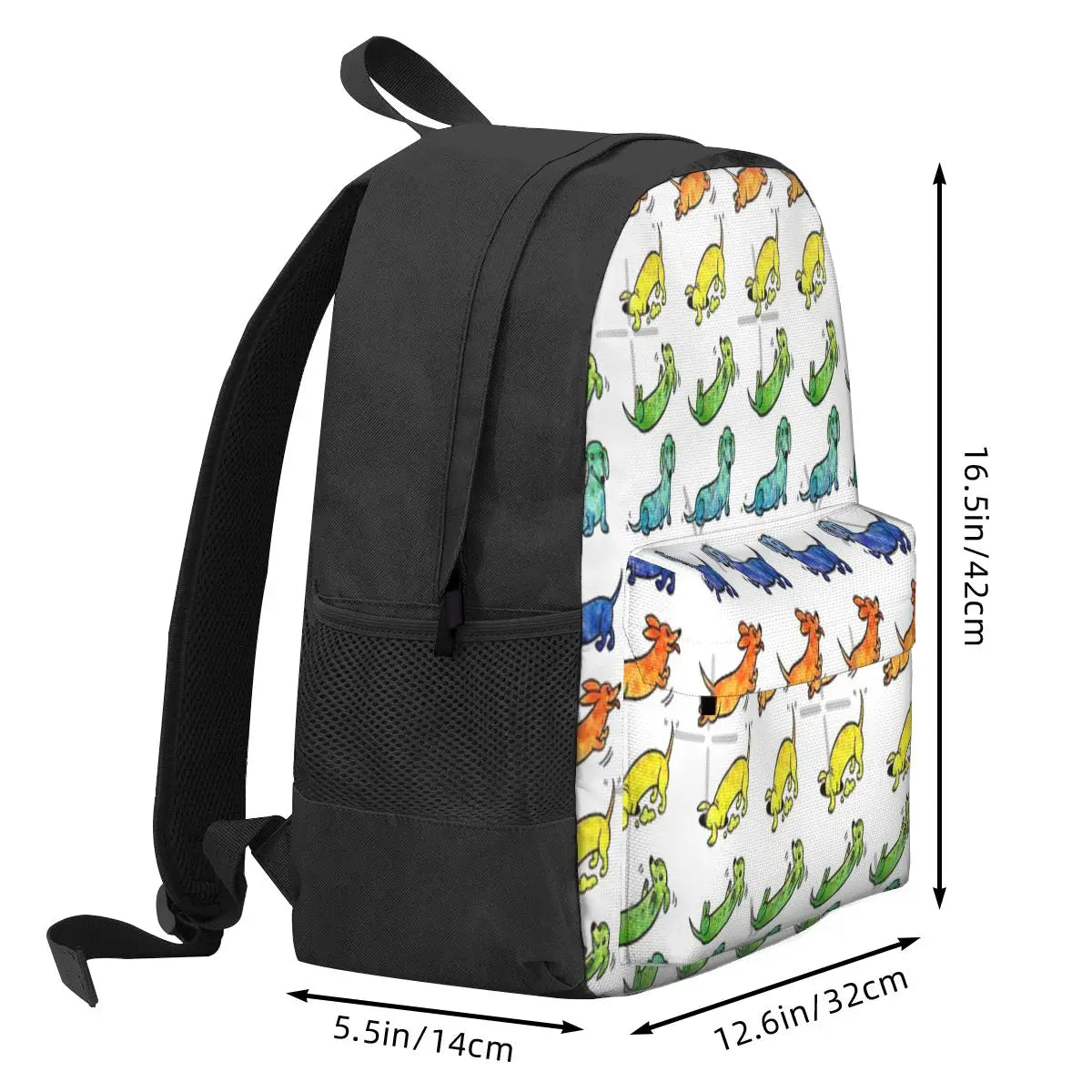 Watercolor Dachshunds Backpacks Men's Backpacks Bags For Women