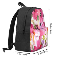 Watercolor Flowers Pink Fuchsia Backpacks Men Women