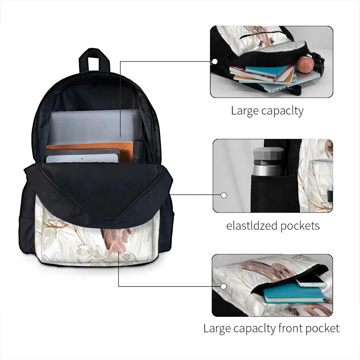 Watercolor Giraffe 2 Backpacks Men Women Kids