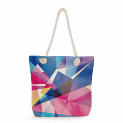Watercolor Tote Bag Bright Colors Print Handbags For Women