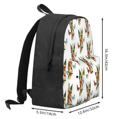 Watercolor And Red Flowers Backpacks Men's Backpacks Bags For Women