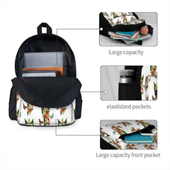 Watercolor And Red Flowers Backpacks Men's Backpacks Bags For Women