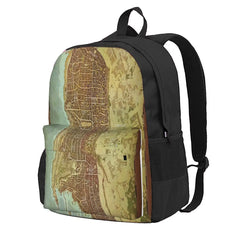 Waterdeep City Map Backpacks Men's Backpacks Bags For Women Female Bag