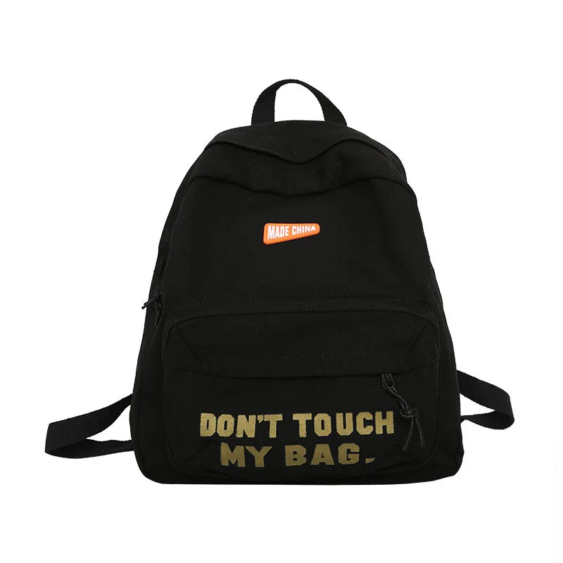 Waterproof Canvas Women Backpack Anti-Theft Shoulder Bag School Bag