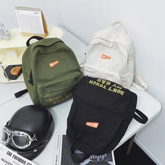 Waterproof Canvas Women Backpack Anti-Theft Shoulder Bag School Bag