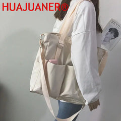 Waterproof Canvas Messenger Bag Large Capacity Tote Bag