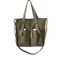 Waterproof Canvas Shoulder Bag Japanese Style School College Student