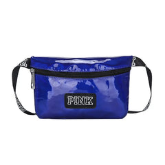Waterproof Holographic Heuptas Fanny Pack - Pink Waist Bag for Women