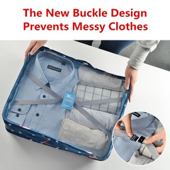 Waterproof Mesh Bag Set Travel Accessories Packing Cube Storage