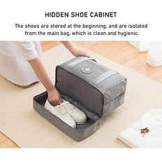 Waterproof Large Travel Bag with Shoe Bag Duffle Bag