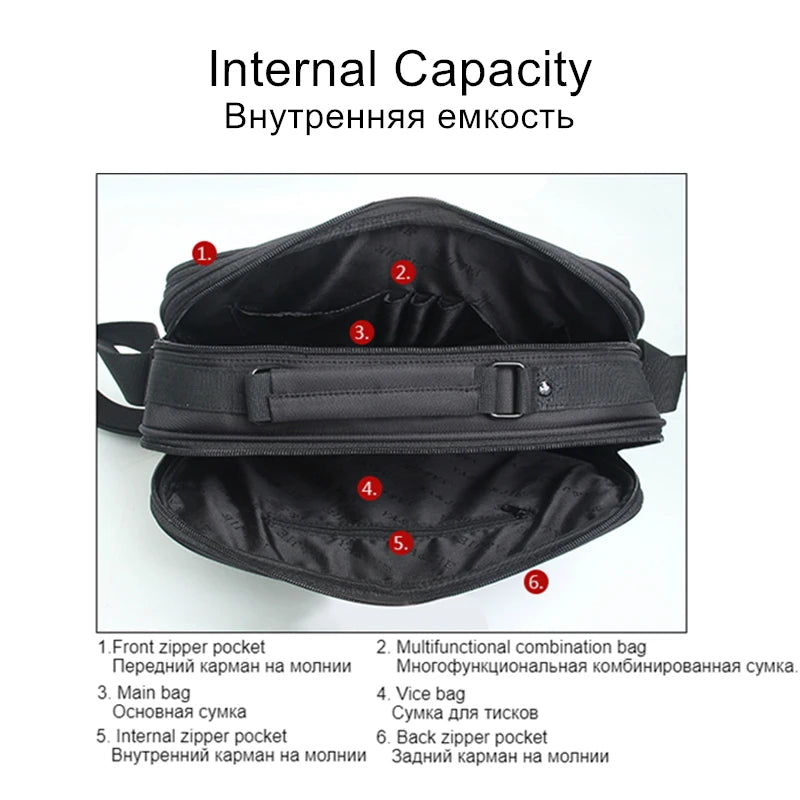 Waterproof Men Briefcase High Shoulder Bags For Women Messenger Bag