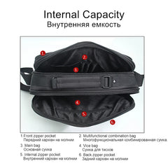 Waterproof Men Briefcase High Shoulder Bags For Women Messenger Bag