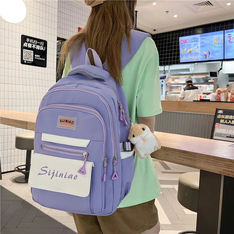 Waterproof Breathable School Backpack Girls Teenagers