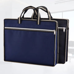 Waterproof Briefcase Canvas Portable High Capacity A4 Document Bag