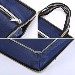 Waterproof Briefcase Canvas Portable High Capacity A4 Document Bag