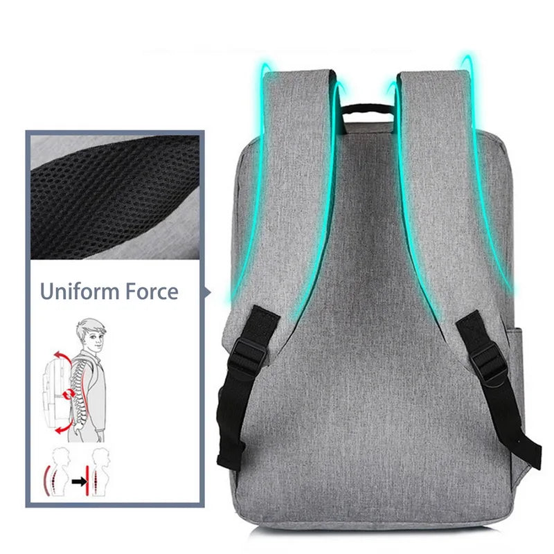 15.6 Inch Laptop Backpack USB School Travel Bags Men Women Anti Theft Backpack