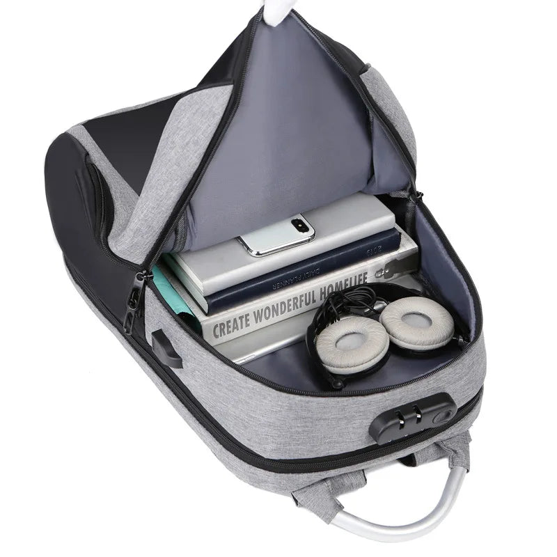 Waterproof 15.6 Inch Laptop Backpack USB School Travel Bags Anti Theft Mochila
