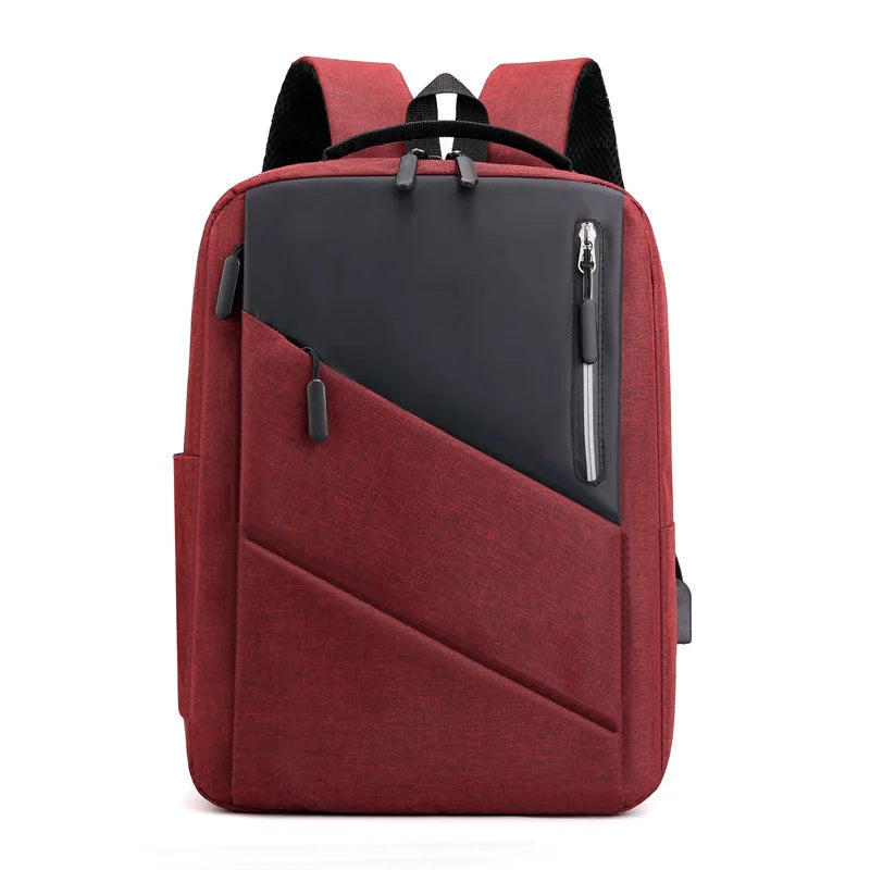 Waterproof Business Backpack Men Stylish Reflective Backpacks USB Charging Bag