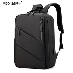 Waterproof Business Backpack Men Stylish Reflective Backpacks USB Charging Bag