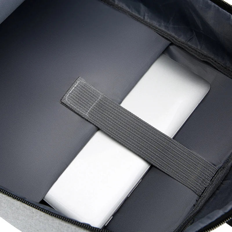 Waterproof Business Backpack Men Reflective Backpacks USB Charging Back Bag