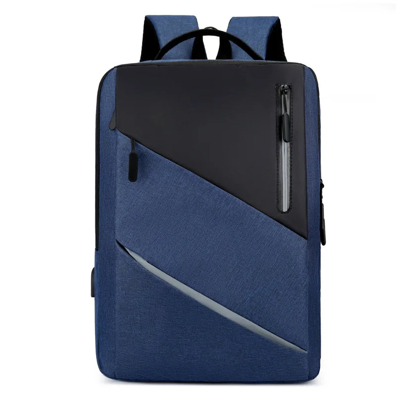 Waterproof Business Backpack Men Reflective Backpacks USB Charging Back Bag