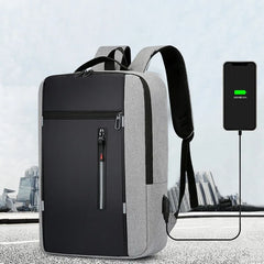 Waterproof Men's Business Backpack USB School Backpacks 15.6 Inch Laptop Bag