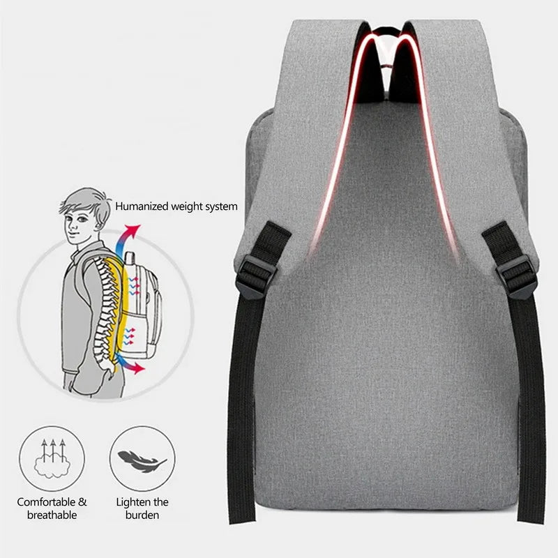 Waterproof Business Backpack Men USB School Backpacks 15.6 Inch Laptop Travel