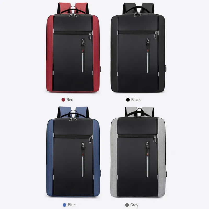 Waterproof Business Backpack Men USB School Backpacks 15.6 Inch Laptop Travel