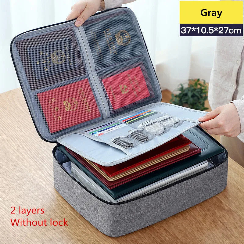 Waterproof Business Briefcase Bag Men Oxford Organizer